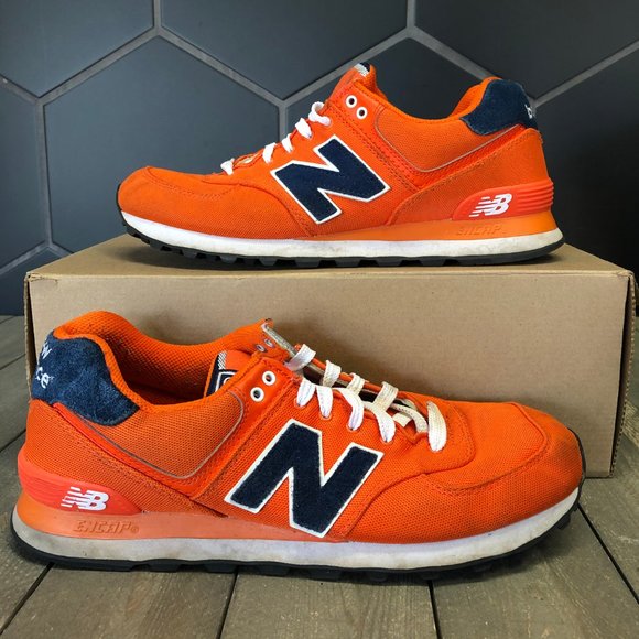 new balance 574 pique polo red